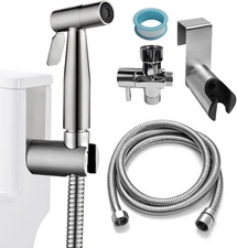 Ikaufen Handheld Bidet Sprayer for Toilet Adjustable Water Pressure Style 1 