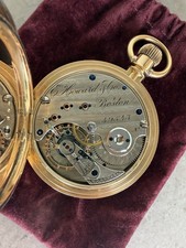1876 Civil War Lee Solid 18k Gold E. Howard CO BOSTON POCKET WATCH With History