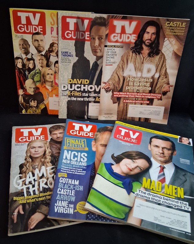 Collection of 6 TV Guides from 2015