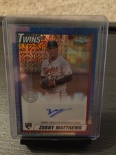 2025 Topps Series 2 Zebby Matthews Silver Pack Auto 90CS2-ZM Twins