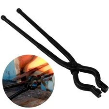 17" Better Forge Tongs Knife Making V-Bit Bolt Blacksmith Tongs Wolf Jaw Tongs