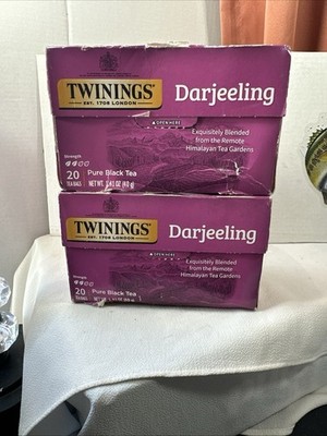 !!!!!!!!!! 2 Pack Twinings Darjeeling Himalayan Black Tea Bags 20 Count Exp01/27