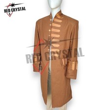 Newly Brown wool 18th Century Aristocrat Men's Frock Coat, Historical Coat fast