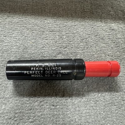 Vintage P.S. Olt Perfect Deer Call Model No.  R-25 Pekin, Illinois Deer Hunting