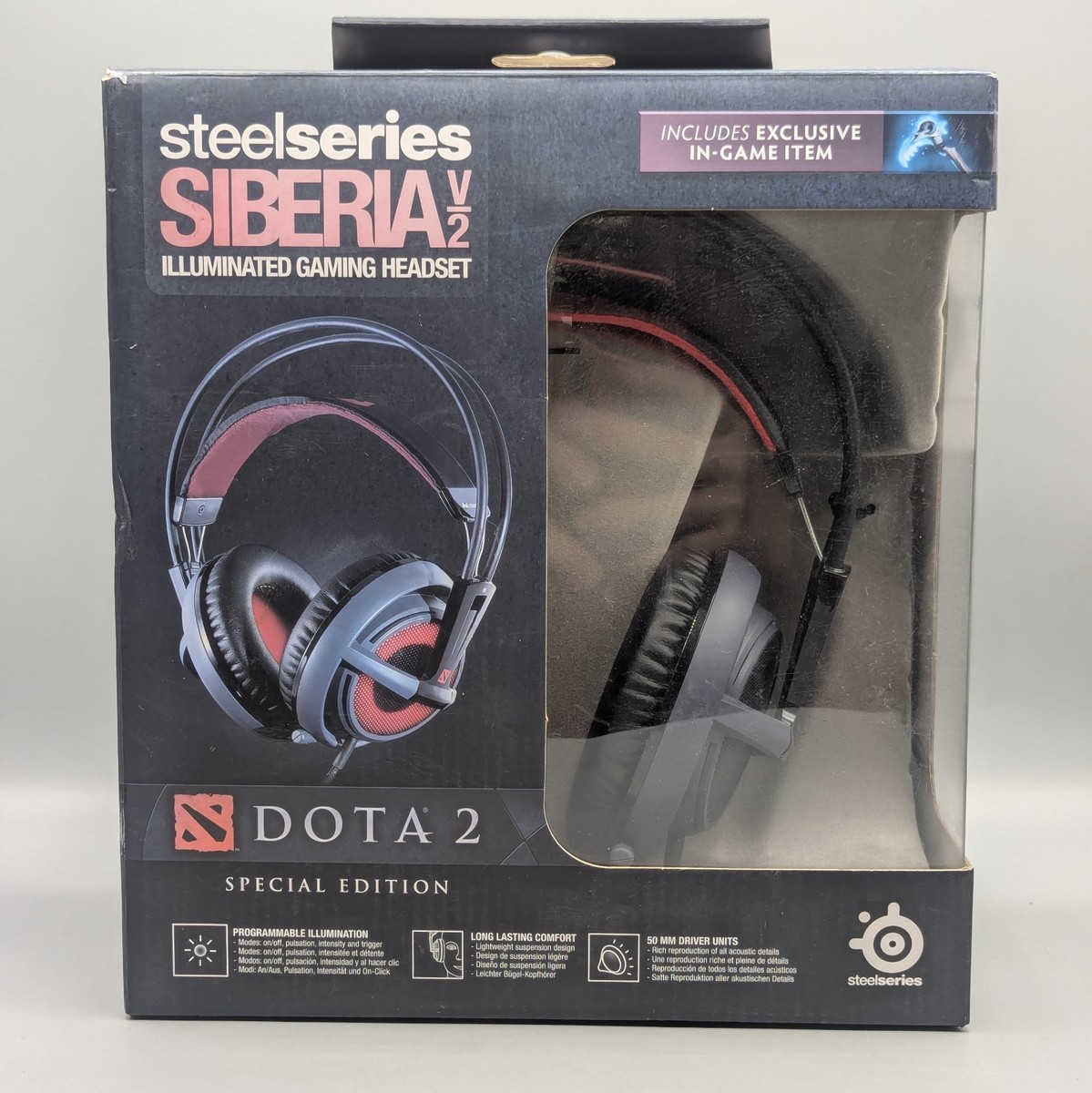 New Steelseries Siberia v2 DOTA 2 Edition Gaming Headset OPEN BOX