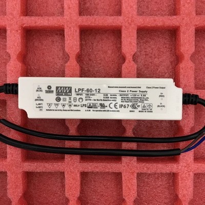 Meanwell LPF-60-12 12V 5A LED Waterproof Power Supply #F1