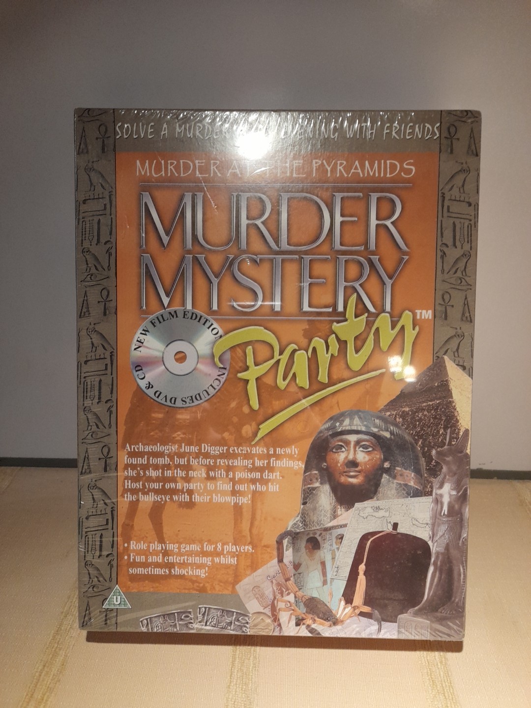 Murder at the Pyramids Murder Mystery Party New & Sealed Film Edition CD & DVD