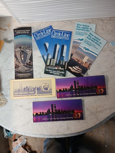 Lot of Vintage Pre-9/11 World Trade Center Twin Towers Brochures NYC 1980s 1990s