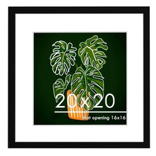 20x20 Picture Frame, Display Pictures 16 x 16 with Mat or 20 x 20 Without Mat...