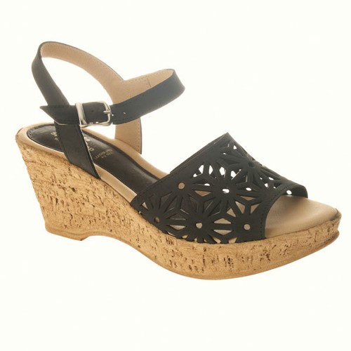 Spring Step Womens Amelie Wedge 1/4 Strap Sandal - Picture 5 of 6