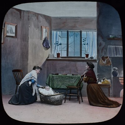 Magische Laternenfolie GESCHICHTE EINES KÜSTENWÄCHTERS NR2 UM 1890 FOTO VIKTORIANISCHE SCHAUSPIELER