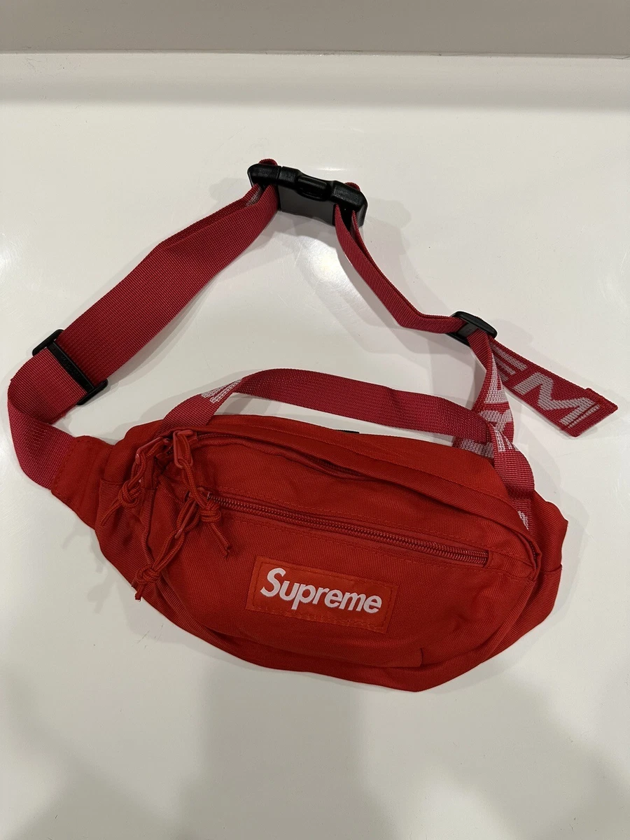 Supreme red bum clearance bag