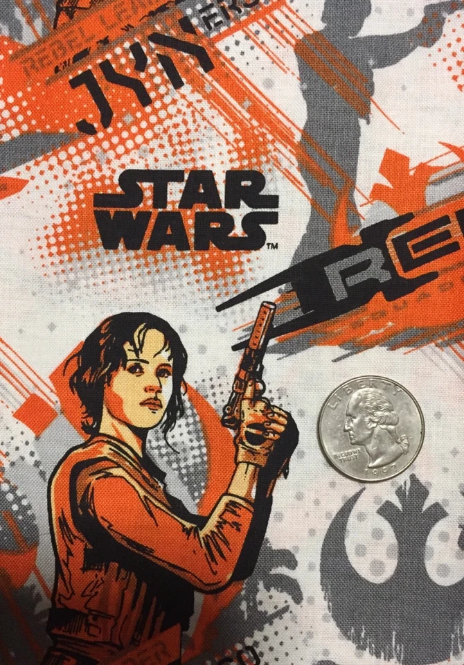 Tela de algodón Star Wars ROGUE ONE - 3 telas, 1/8 yarda (9x22) de cada una incluida Foto 2 de 4