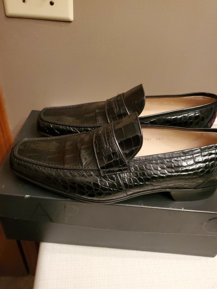 CAPORICCI men’s shoes size 7.5 preowned Caporicci Gator Shoe 1102 – Mastroianni Fashions main image 3