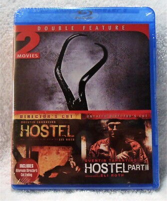HOSTEL & HOSTEL PART 2 DOUBLE FEATURE BLU-RAY DISC - BRAND NEW FACTORY SEALED
