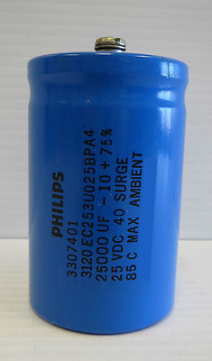 Philips Capacitor, Model 3120EC253U025BPA4, 25VDC, 40 Surge (Gas Pump Part)(wrs)