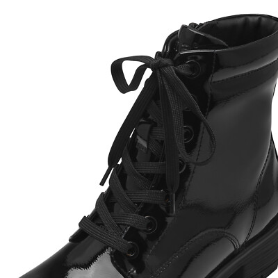 Jana Damen Stiefel Stiefeletten Boots Winterstiefel Schuhe Lack schwarz  25263