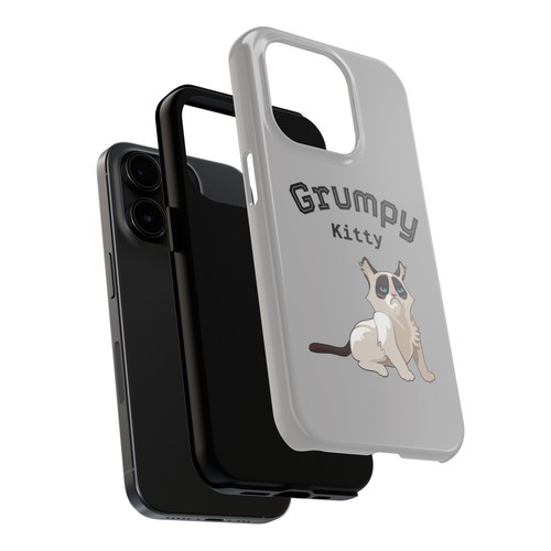 Grumpy Kitty Tough Phone Case, Cat Lover Gift, Funny Animal Design, UV - Picture 23 of 33