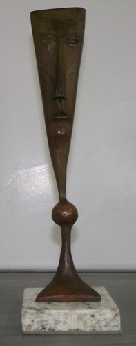 SERGIO BUSTAMANTE BRONZE SCULPTURE "MALE FACE" SIGNED AND NUMBERED - 第 1/6 張圖片
