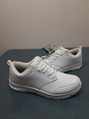 Emeril Lagasse Men's Quarter Leather Non-Slip Work Shoes White