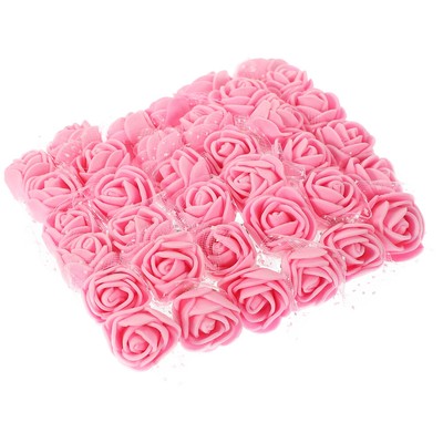  144 Pcs Mini Rose Head Wedding Flowers Accessories Artificial Bride