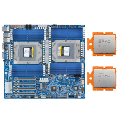 Gigabyte MZ73-LM1 +2x AMD EPYC GENOA SP5 ZEN4 9654 QS 96c/192t 2.15GHz Processor