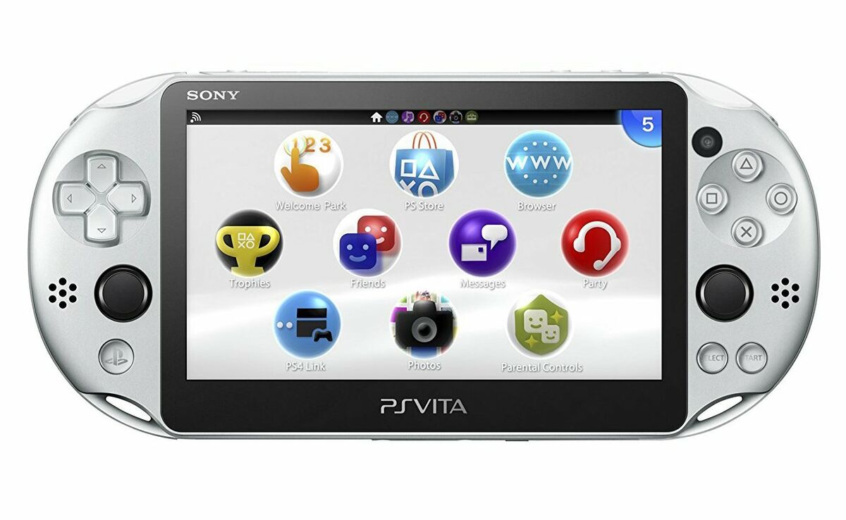 USED PS Playstation vita Wi-Fi model SILVER PCH-2000 ZA25 JAPAN only console