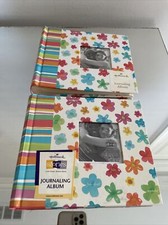 2 HALLMARK Stories Family Photo Journaling Album Holds 52 4"x6" Photos Scrapbook