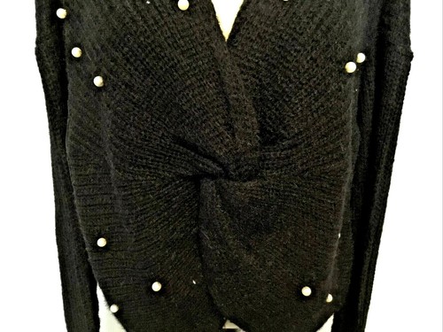 NOBO NO BOUNDARIES BLACK TWIST PEARL SWEATER Sz. Jr. 3XL - Picture 3 of 10
