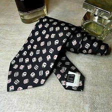 Cravatta vintage GUCCI autentic Tie KRAWATTE CORBATA 100%soft seta silk Italy