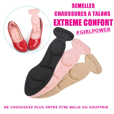 Semelles Chaussures Femmes talons hauts confortable anti douleur anti dérapant - Photo 1/4