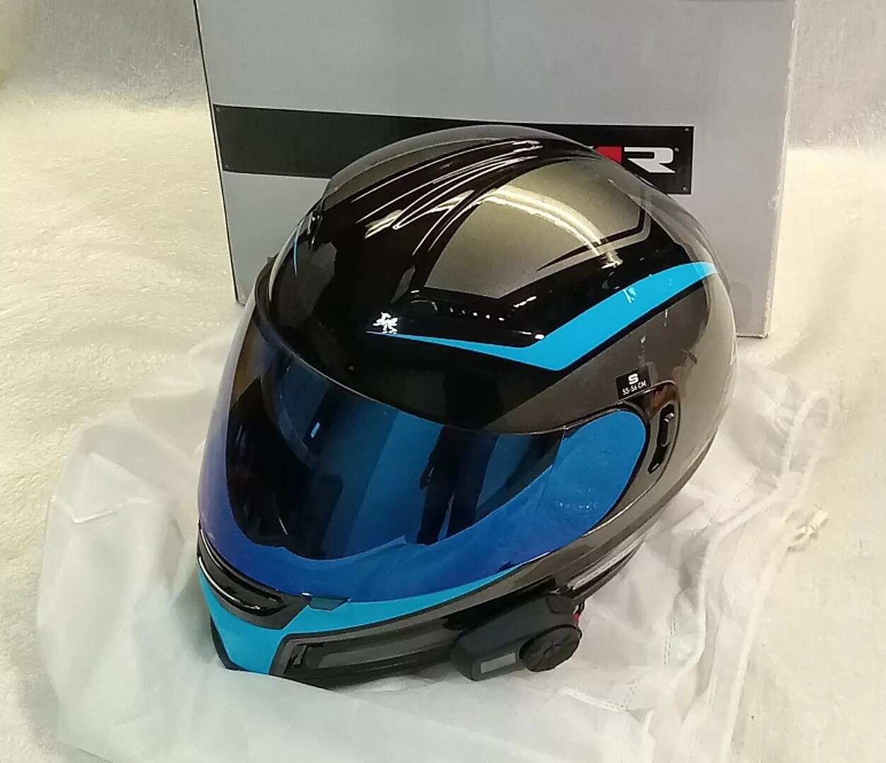 Z1R Jackal Aggressor Blue Full Face Motorcycle Helmet Small 55-56cm ...