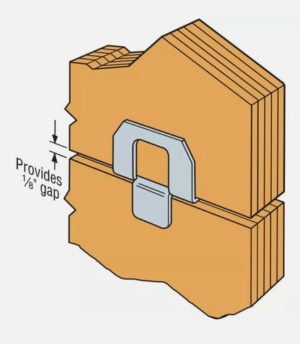 Strong-Tie Plywood Panel Sheathing Clip,Part PSCL 1/2-R50 - Picture 4 of 6