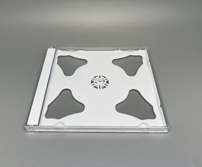 5 PCS TOP QUALITY NEW 10.4MM DOUBLE 2 CD JEWEL CASES WITH WHITE TRAY, 2CDWHT
