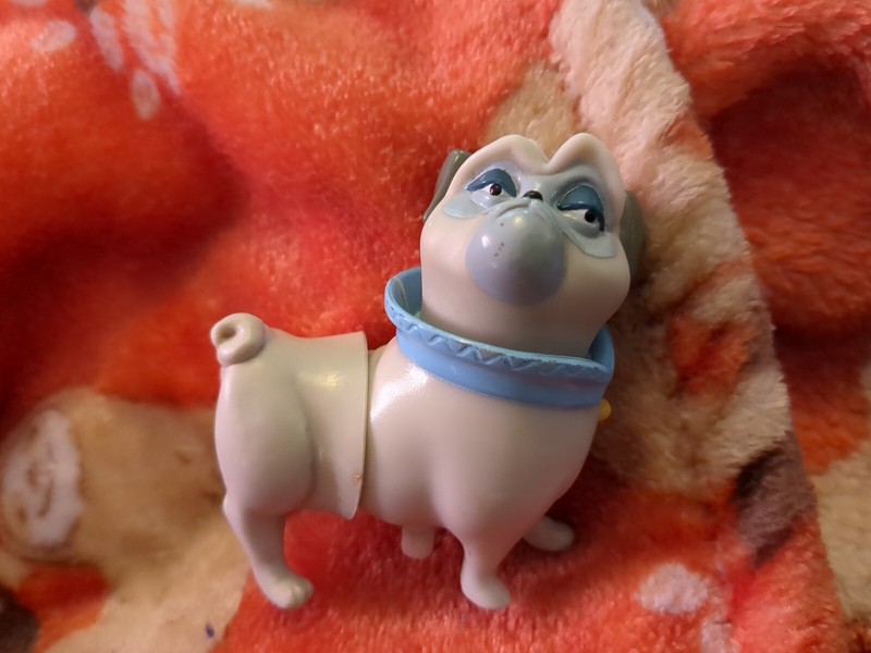 1995 Disney Burger King PERCY Pug DOG Kids Meal Toy POCAHONTAS Wind-Up Tested