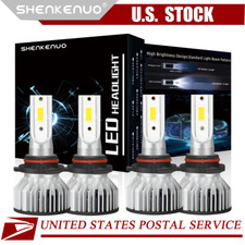 Skn Combo 4 9005 9006 Led Headlight Kit Bulbs High Low Beam White 3800lm
