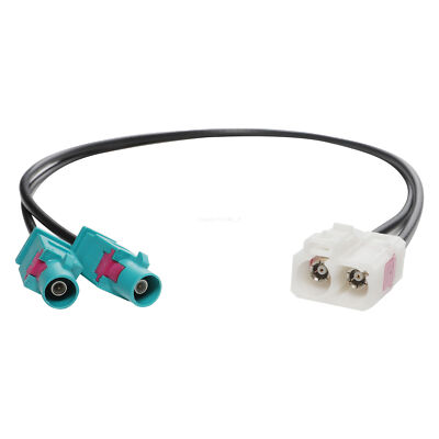 Doppel FAKRA Antennen Adapter 2xBuchse und 2xStecker für VW Seat Skoda DNS RCD