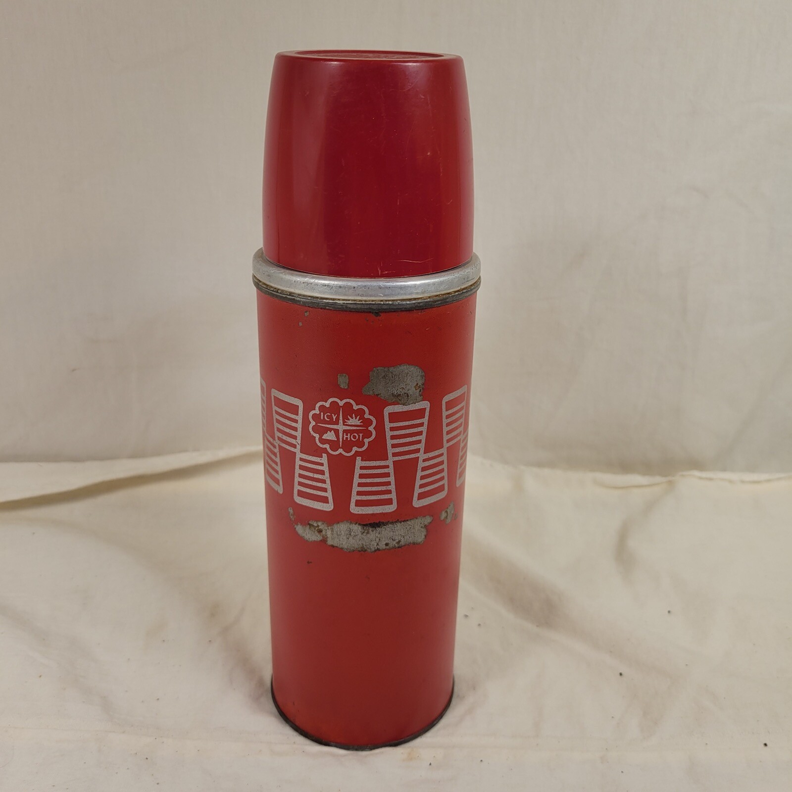 Vintage American Thermos Bottle Co Black Dome Lunch Box WITH No 2210