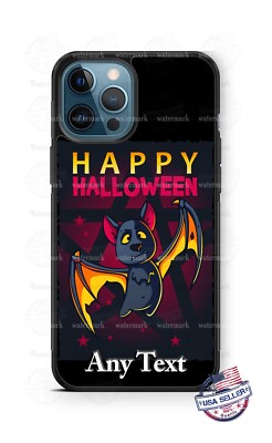 Happy Halloween Dracula Bat Monster Personalized Phone Case fits iPhone Samsung