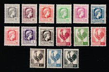 ALGERIE FRANCAISE - N° Yvert 209/223 Neufs XX Luxe - Marianne et Coq 1944/45