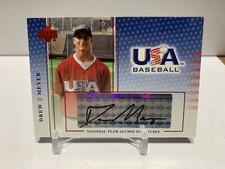 Drew Meyer 2004 USA Baseball National Team Alumni Signatures Black Ink /360