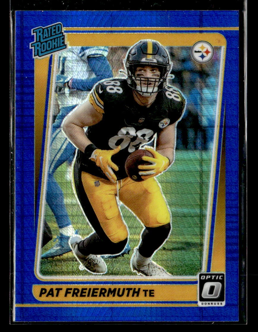 Pat Freiermuth 2021 Donruss Optic #232 Blue Hyper Pittsburgh Steelers