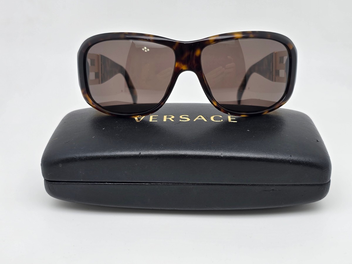 Versace Black Sunglasses with Brown Gradient Lenses Versace Mod 4264-B 5061/13 Havana Rhinestone Frame Brown  main image 3