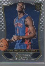 TONY MITCHELL 2013-14 PANINI SELECT ROOKIE CARD #173