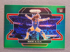 2022 Panini WWE #38 Nikki A.S.H. Green Prizm SP