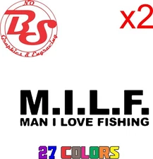 6" Funny Rude Fishing Hooker Vinyl Decal Lake River Ocean Salt Water Fish noBS