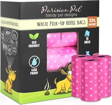 Ecofriendly Dog Poop Bags Rolls - 320 Count Unscented Poop Bags for Dogs - Leakp