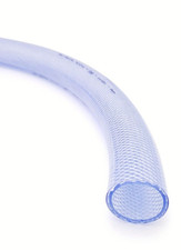 Clear Braided Flexible Reinforced PVC HOSE Food Grade Tube WATER Pipe | 2x CLIPS