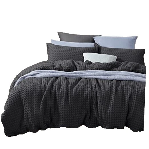 Relleno de 100% De Algodón Geométrico Negro Fundas De Edredón y Juegos de Cama