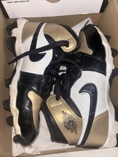 Jordan 1 Mid Youth Cleat Size 6y